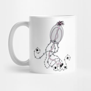 GREY AND PINK OCTOPUS Mug